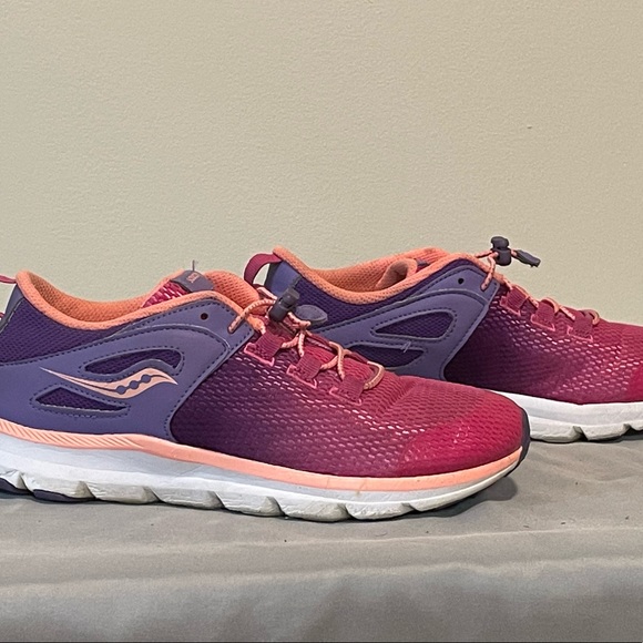 Saucony S-Fusion Sneakers - Pink/Purple/Peach - Size 6M - Picture 2 of 9